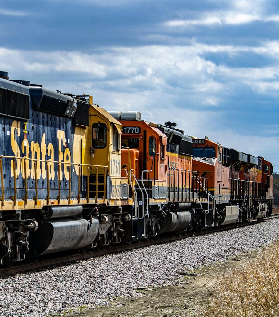 BNSF Santa Fe locomotive — railroad workers represented by Kaplan Law Corporation